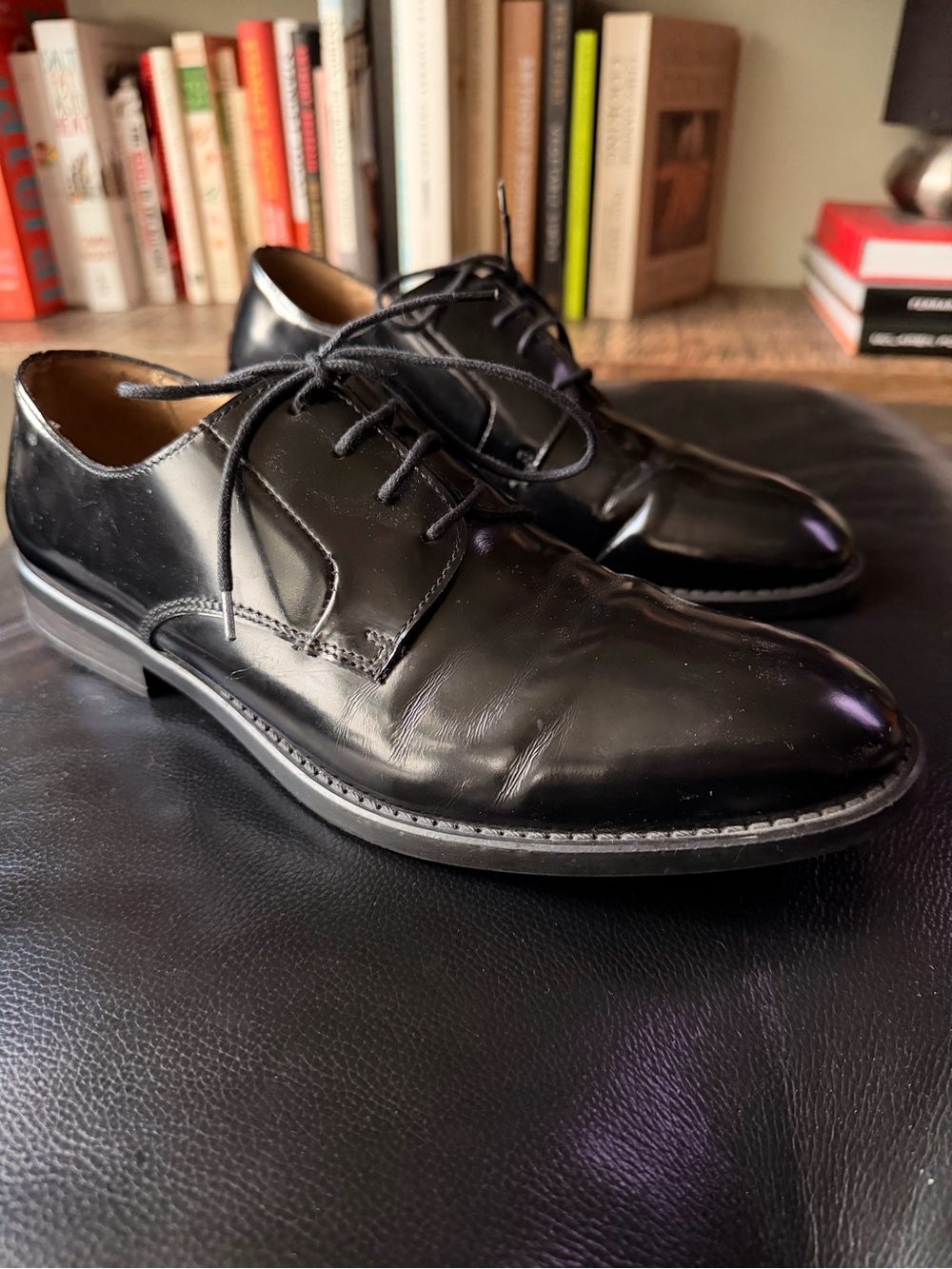 Gravitypope Made in Italy Black Leather Derby Shoes EU 40
